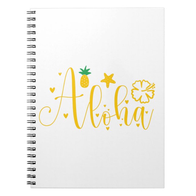 Carnet Aloha -Surfer- Palms -Tropical- Retro-Beach-Amusan (Devant)