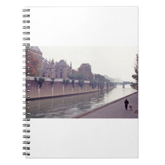 Carnet Along The Seine, Walking The  Dog