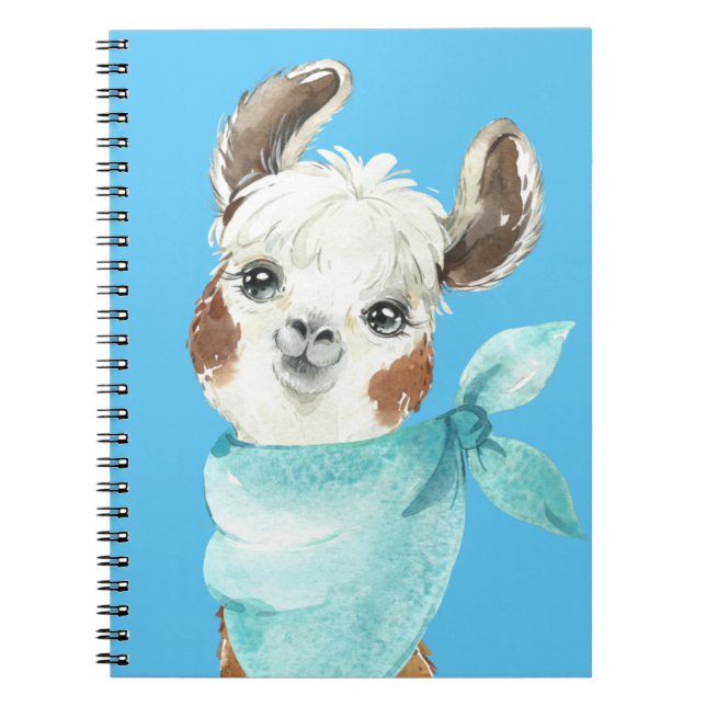 Carnet Alpaca dans une banane bleue (Devant)