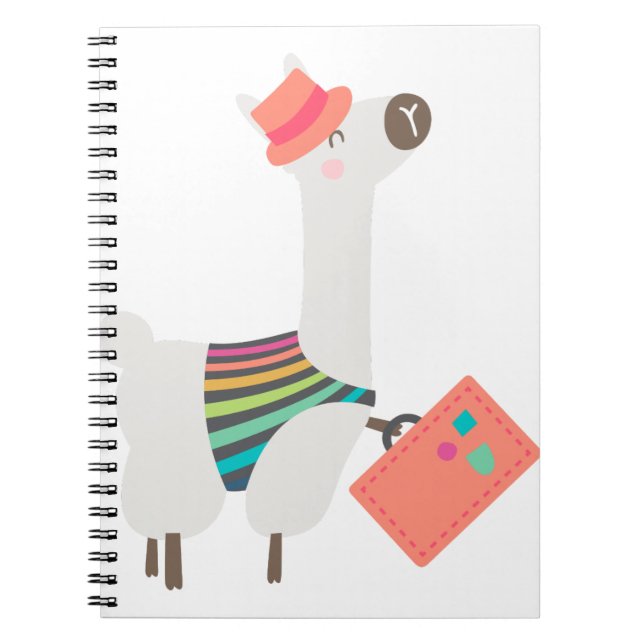 Carnet Alpaca et valise (Devant)