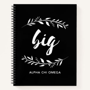 Carnet Alpha Chi Omega Grande couronne