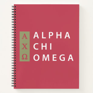 Carnet Alpha Chi Omega   Logo empilé