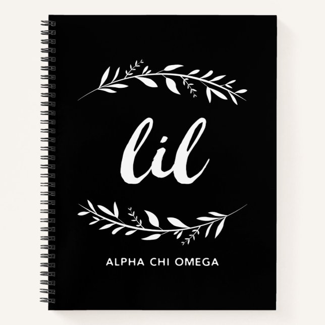 Carnet Alpha Chi Omega | Petit Couronne (Devant)