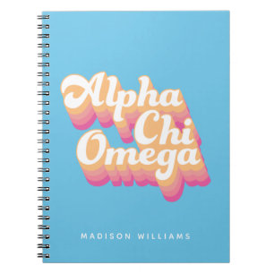 Carnet Alpha Chi Omega   Script Super
