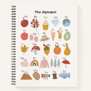 Carnet Alphabet A à Z pour enfants Esquisse et pratique