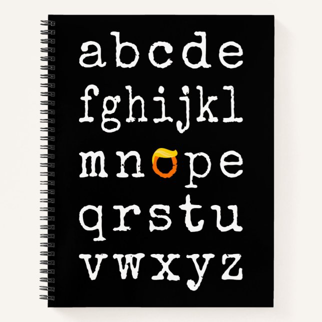 Carnet Alphabet anti-Trump - Nope V (Devant)