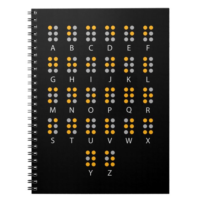Carnet Alphabet braille Blind Art (Devant)
