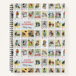 Carnet Alphabet de chat, Louis Wain