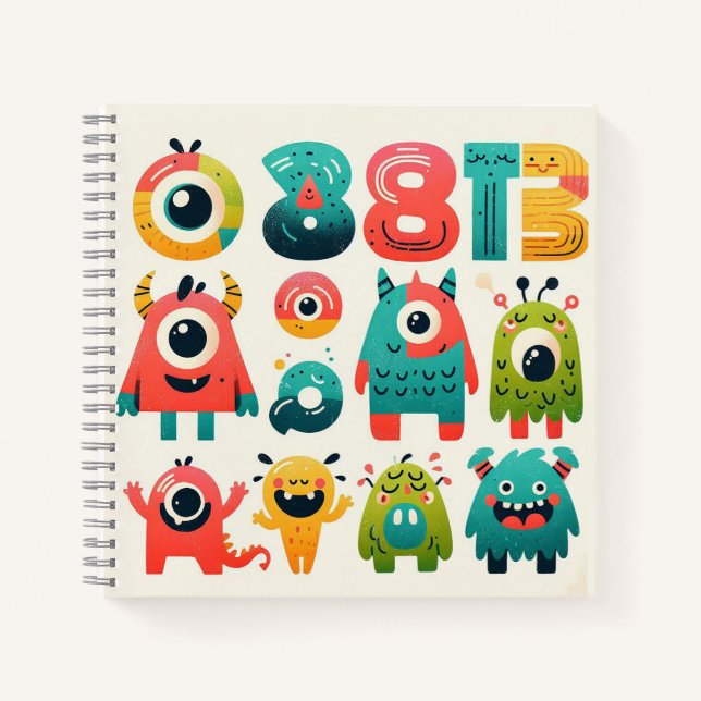 Carnet Alphabet des Monstres – Personnages de créatures l (Devant)