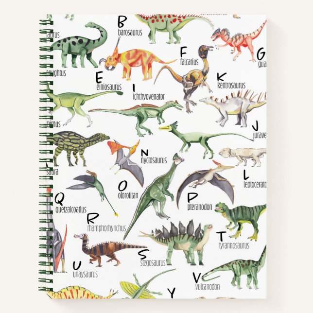 Carnet Alphabet Dinosaure (Devant)