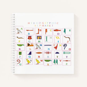 Carnet Alphabet Hiéroglyphique