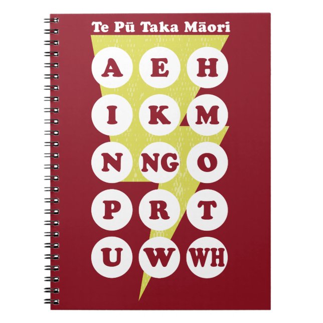 Carnet Alphabet Maori Apprentissage Te Réo (Devant)