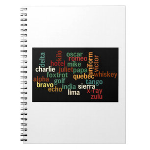 Carnet Alphabet phonétique de l'OTAN (arrière - plan