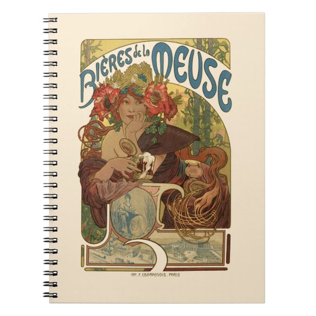 Carnet Alphonse Mucha (Devant)