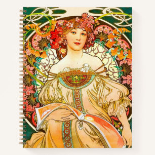 Carnet Alphonse Mucha Art Nouveau Daydream