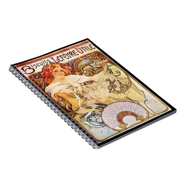Carnet Alphonse Mucha Biscuits Lefevre-Utile (Côté Droit)