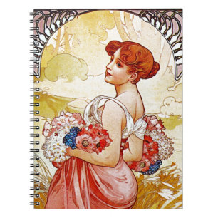 Carnet Alphonse Mucha Été