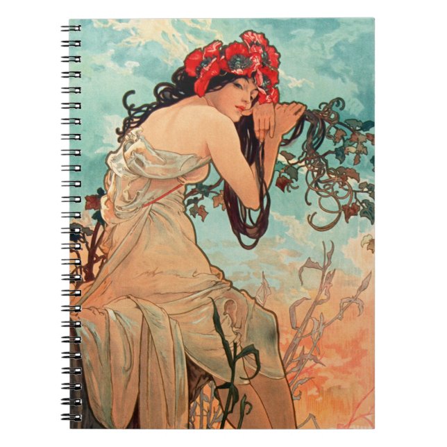Carnet Alphonse Mucha, Les Saisons, Été (1896)  (Devant)
