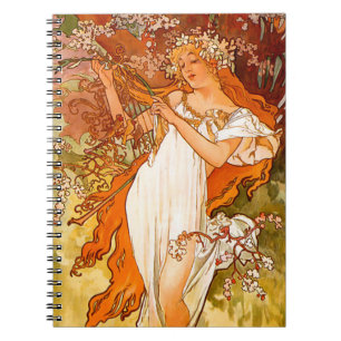 Carnet Alphonse Mucha Spring