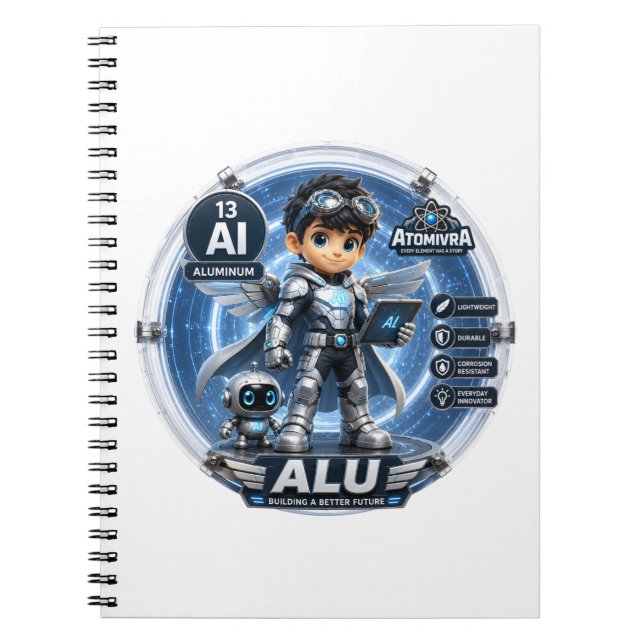 Carnet Aluminium ATOMIVRA ANNIVERSAIRE (Devant)