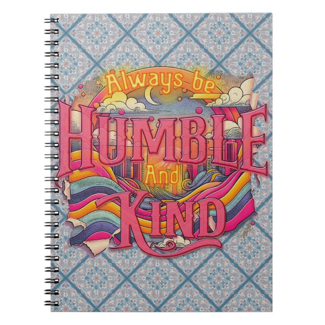 Carnet "Always Be Humble And Kind" Spiral Notebook (Devant)