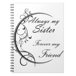 Carnet Always Sister/Soeurs et amis pour toujours