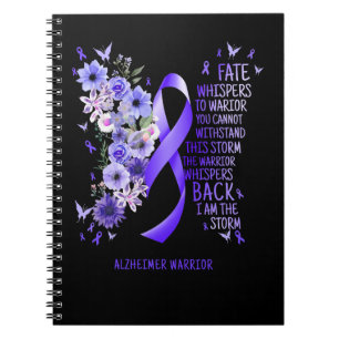 Carnet Alzheimer Maladie Guerrier Je Suis La Tempête Alzh