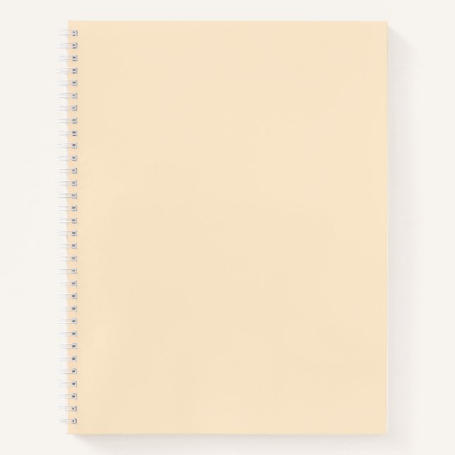 Carnet Amande blanchie (couleur solide) (Devant)
