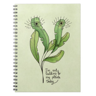Carnet Amant plante jeu de mots drôle introverti jardener