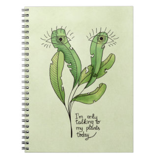 Carnet Amant plante jeu de mots drôle introverti jardener