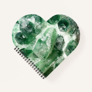 Carnet Amas de cristal de quartz de la Terre profonde Chl