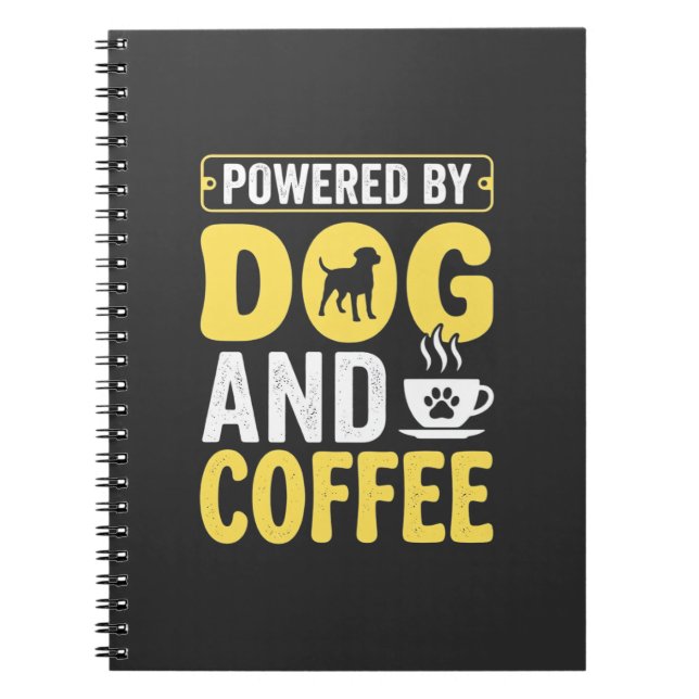 Carnet Amateur de café chien propulsé par le design (Devant)
