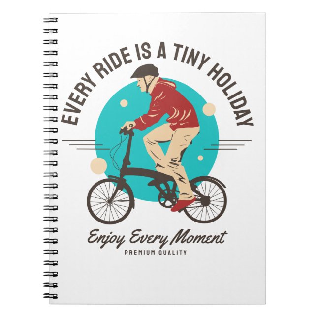 Carnet Amateur de vélo - Profitez de chaque instant (Devant)