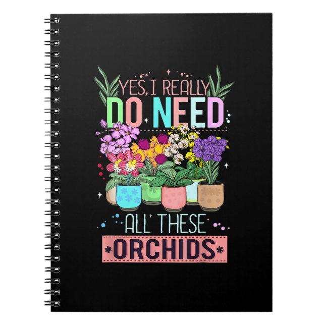 Carnet Amateur d'orchidées drôle (Devant)