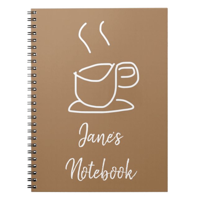 Carnet Amateurs de thé Café Amateurs de café moderne simp (Devant)