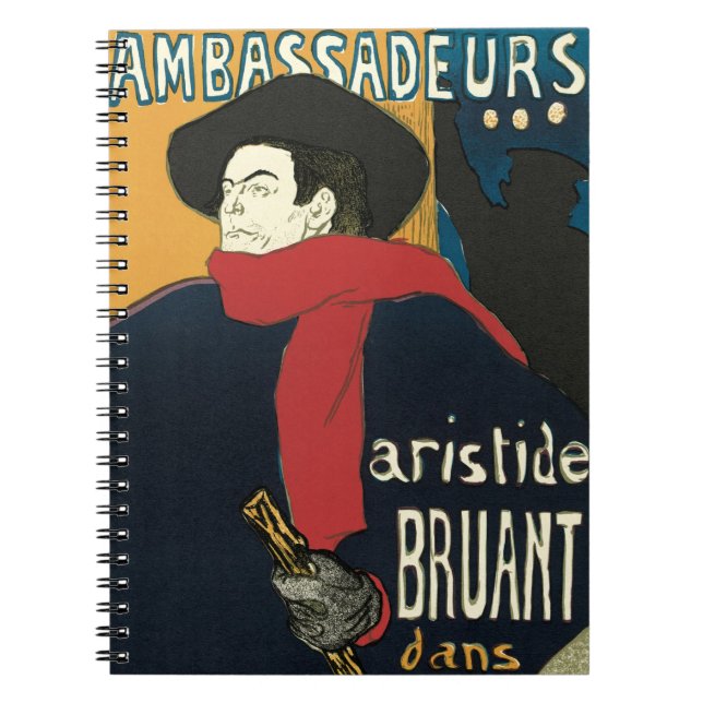 Carnet Ambassadeurs, Aristide Bruant par Toulouse Lautrec (Devant)