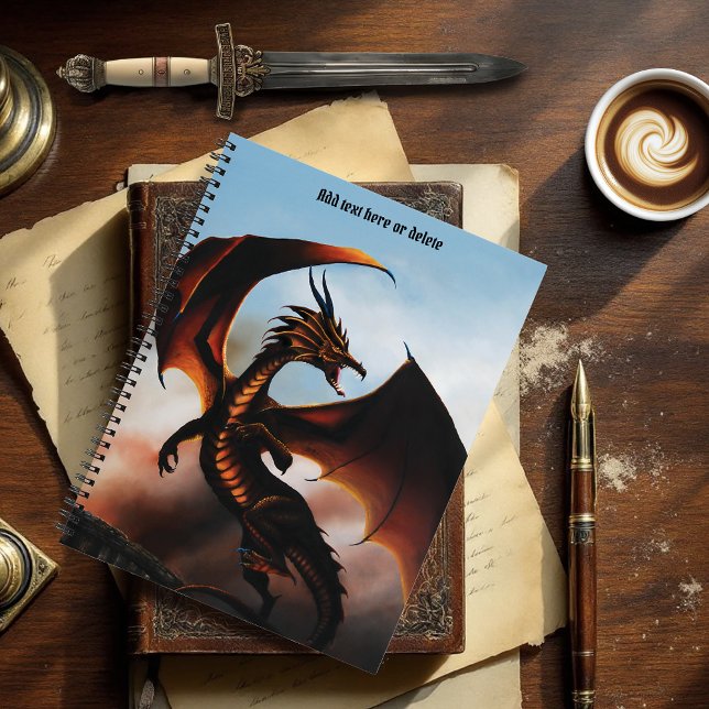 Carnet Amber Dragon Imaginaire (Créateur téléchargé)