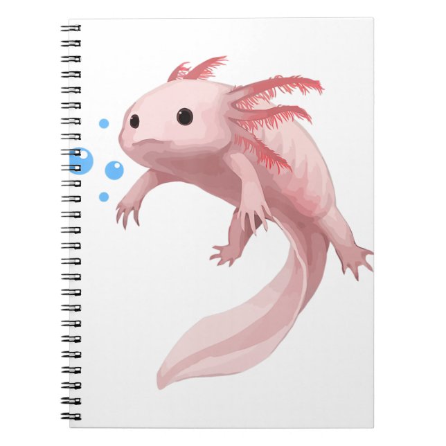 Carnet Ambystoma Mexicanum mignon Ados Axolotl Enfant (Devant)