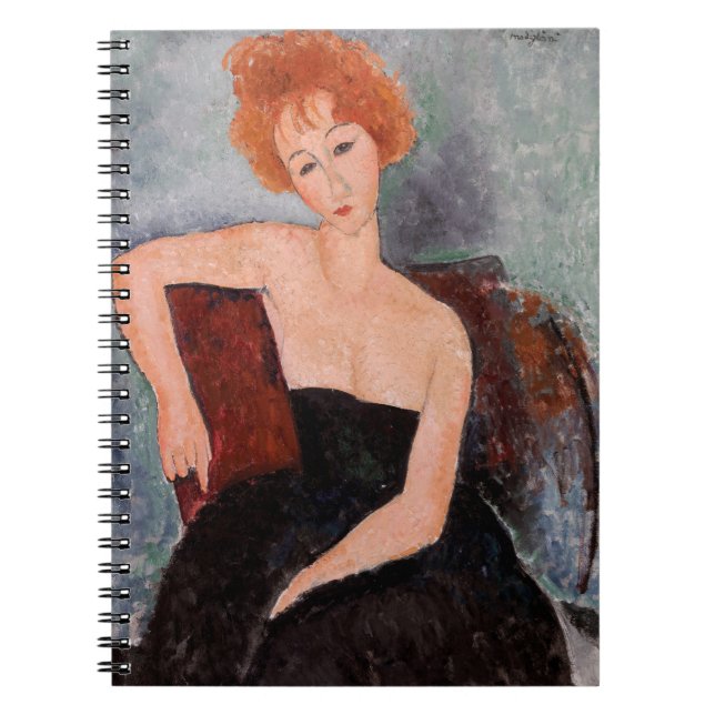 Carnet Amedeo Modigliani - Robe de soirée pour filles rou (Devant)