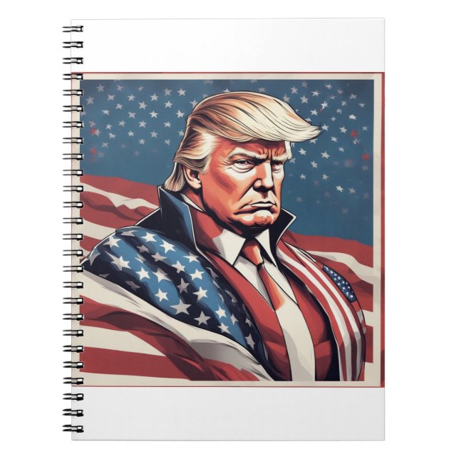 Carnet américain du drapeau épopé de Trump (Devant)