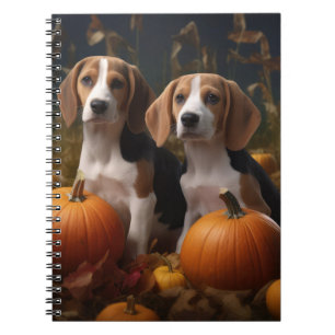 Carnet American Anglais Foxhound Puppy Automne Delight
