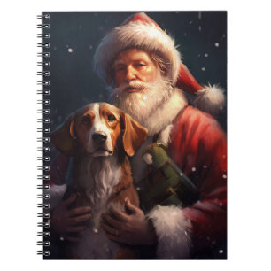 Carnet American English Foxhound Santa Claus Noël