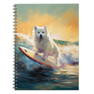 Carnet American Eskimo Beach Surf Peinture