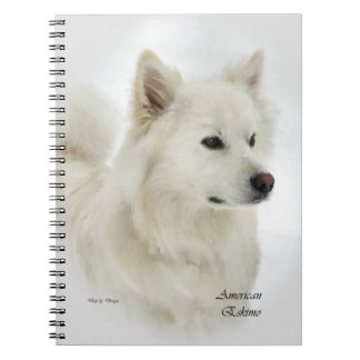 Carnet American Eskimo Dog Art