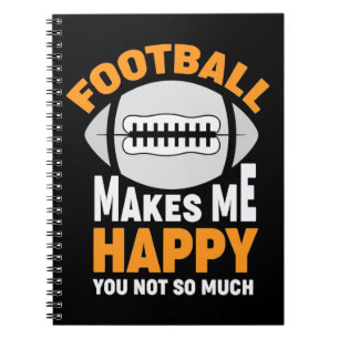 Carnet American Football Makes Me Happy