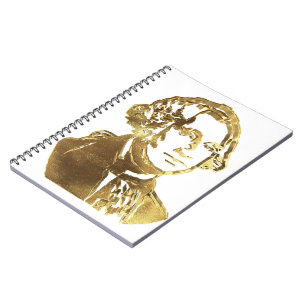 Carnet American Président George Washington Portrait Gold