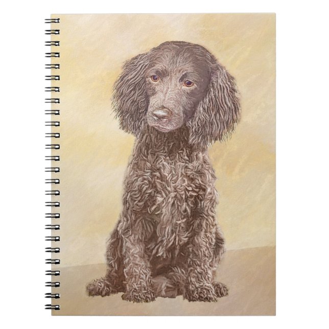 Carnet American Water Spaniel Peinture - Original Dog Art (Devant)