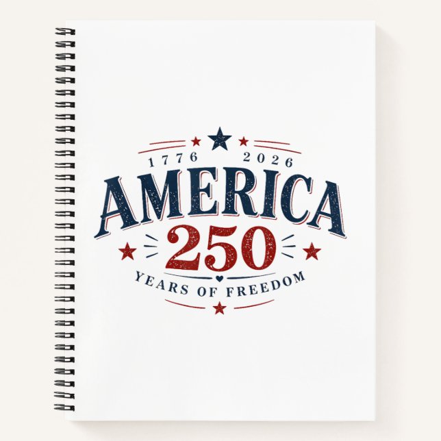 Carnet Amérique États-Unis 250e, 250 Ans de Liberté (Devant)