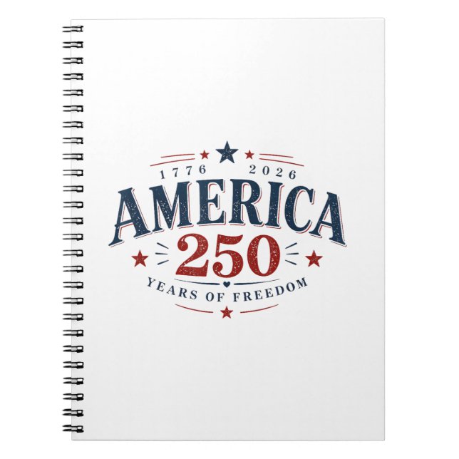 Carnet Amérique États-Unis 250e, 250 Ans de Liberté (Devant)