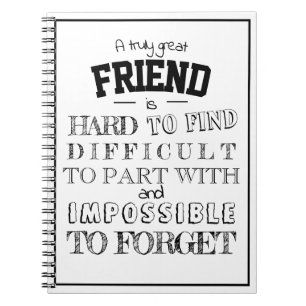 Carnet Ami Appréciation Merci Cadeau blanc